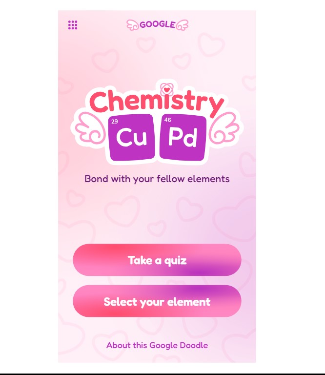 Valentine’s Day Google Doodle Find Your Perfect Element Match With